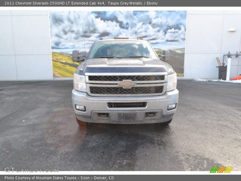 Taupe Grey Metallic / Ebony 2011 Chevrolet Silverado 2500HD LT Extended Cab 4x4