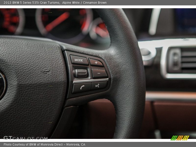 Alpine White / Cinnamon Brown 2013 BMW 5 Series 535i Gran Turismo