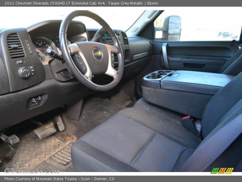 Taupe Grey Metallic / Ebony 2011 Chevrolet Silverado 2500HD LT Extended Cab 4x4