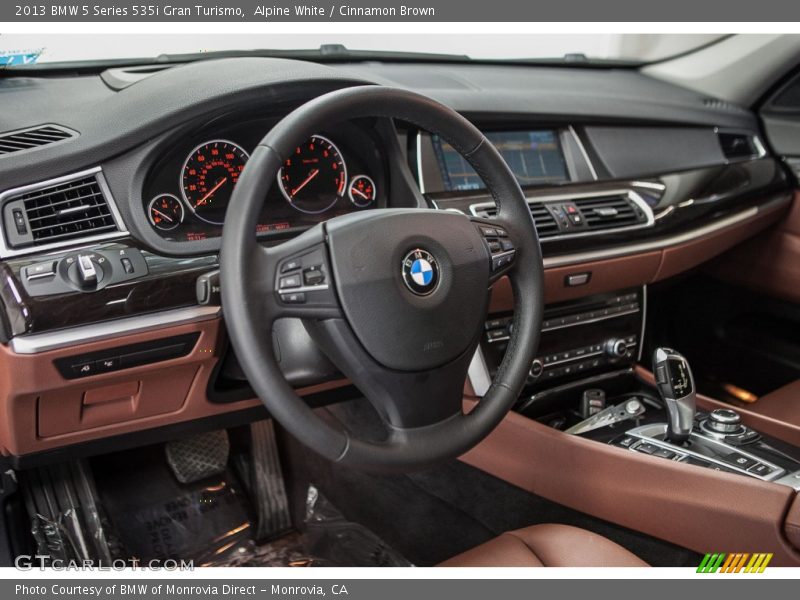 Alpine White / Cinnamon Brown 2013 BMW 5 Series 535i Gran Turismo