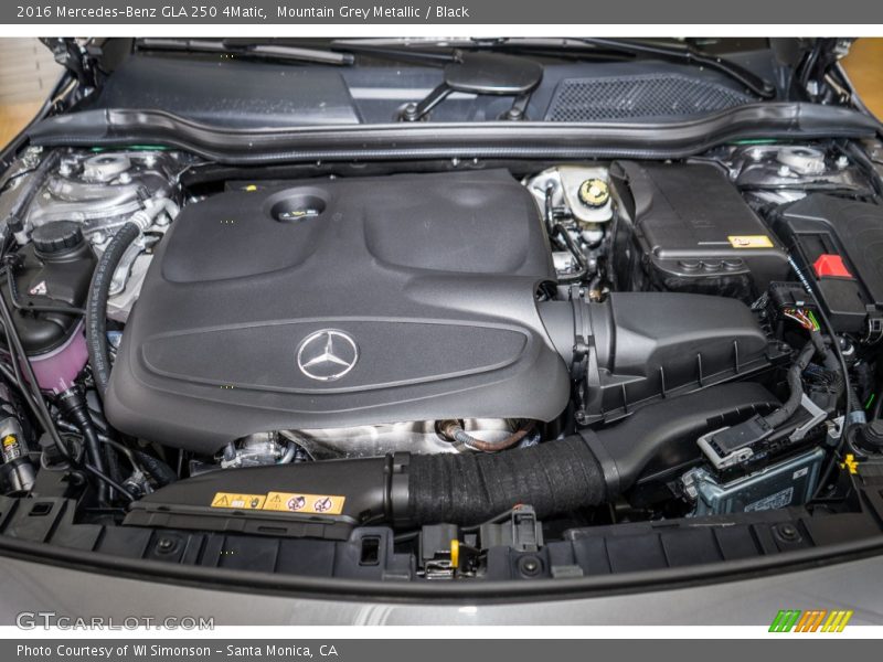 Mountain Grey Metallic / Black 2016 Mercedes-Benz GLA 250 4Matic