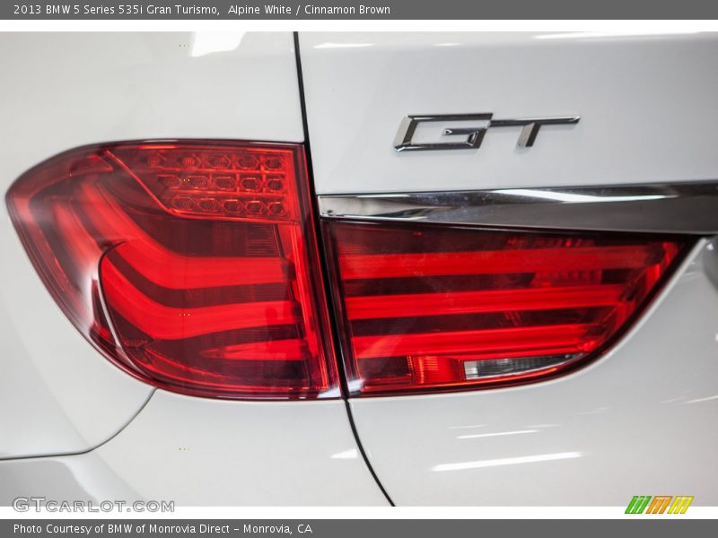 Alpine White / Cinnamon Brown 2013 BMW 5 Series 535i Gran Turismo