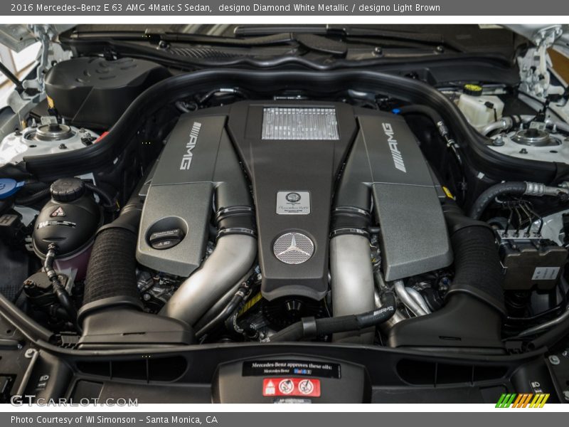  2016 E 63 AMG 4Matic S Sedan Engine - 5.5 Liter AMG DI biturbo DOHC 32-Valve VVT V8