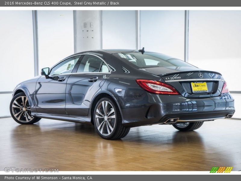 Steel Grey Metallic / Black 2016 Mercedes-Benz CLS 400 Coupe