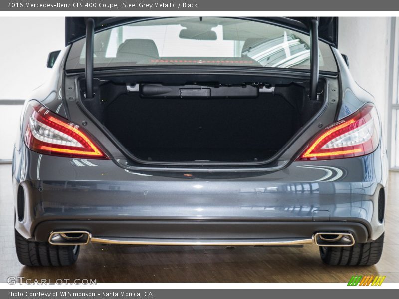 Steel Grey Metallic / Black 2016 Mercedes-Benz CLS 400 Coupe