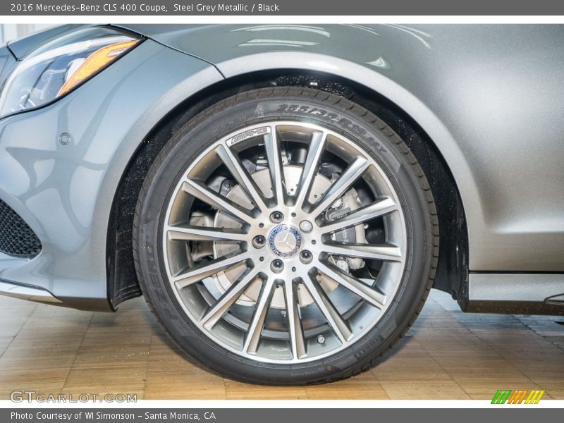 Steel Grey Metallic / Black 2016 Mercedes-Benz CLS 400 Coupe
