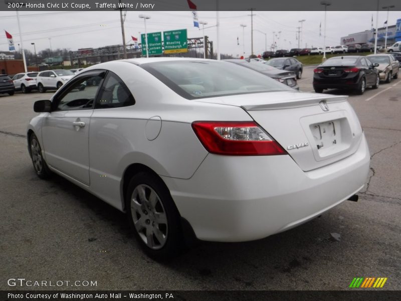 Taffeta White / Ivory 2007 Honda Civic LX Coupe