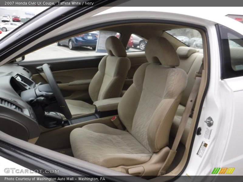 Taffeta White / Ivory 2007 Honda Civic LX Coupe
