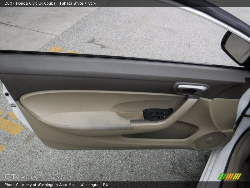 Taffeta White / Ivory 2007 Honda Civic LX Coupe