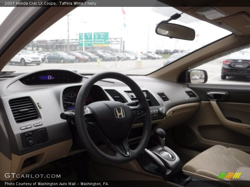 Taffeta White / Ivory 2007 Honda Civic LX Coupe