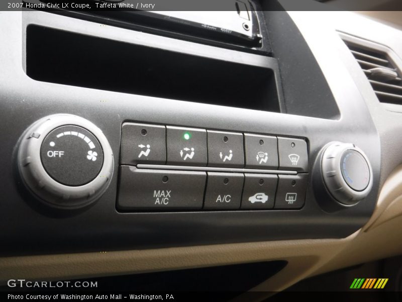 Taffeta White / Ivory 2007 Honda Civic LX Coupe