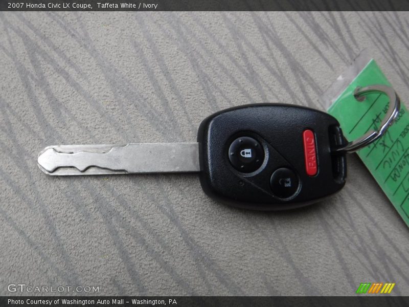 Taffeta White / Ivory 2007 Honda Civic LX Coupe