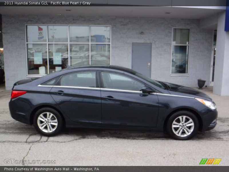 Pacific Blue Pearl / Gray 2013 Hyundai Sonata GLS