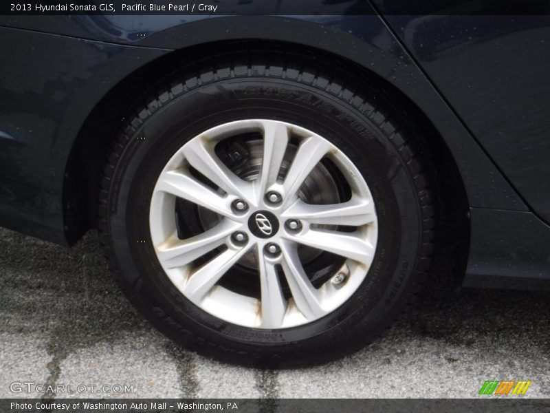 Pacific Blue Pearl / Gray 2013 Hyundai Sonata GLS