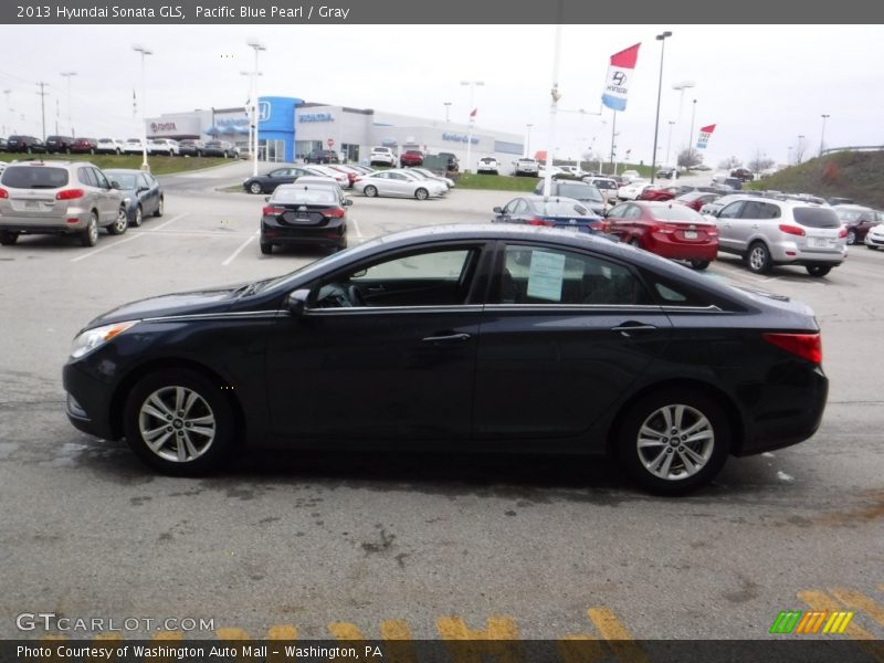 Pacific Blue Pearl / Gray 2013 Hyundai Sonata GLS