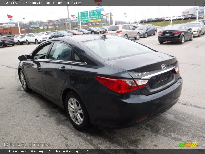 Pacific Blue Pearl / Gray 2013 Hyundai Sonata GLS