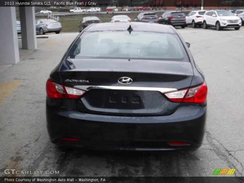 Pacific Blue Pearl / Gray 2013 Hyundai Sonata GLS