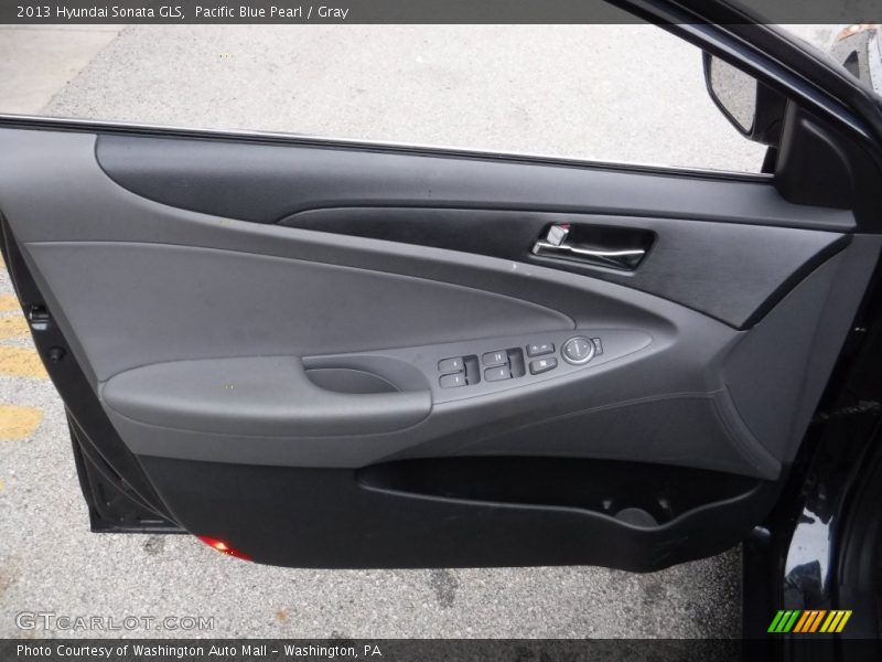Pacific Blue Pearl / Gray 2013 Hyundai Sonata GLS
