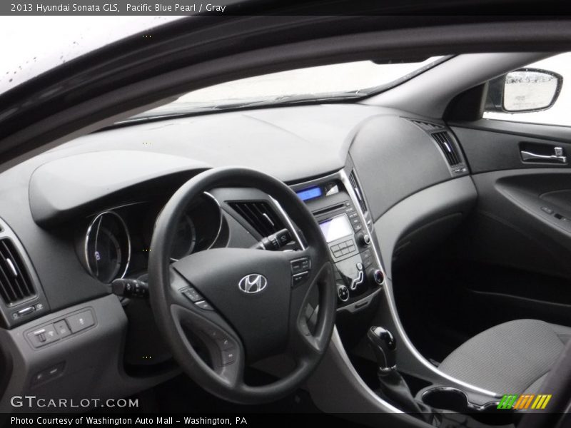 Pacific Blue Pearl / Gray 2013 Hyundai Sonata GLS