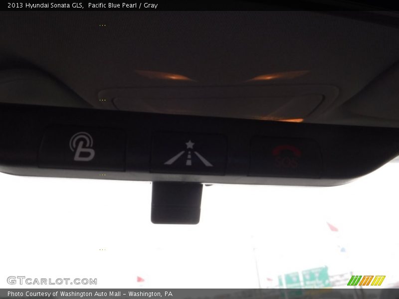 Pacific Blue Pearl / Gray 2013 Hyundai Sonata GLS