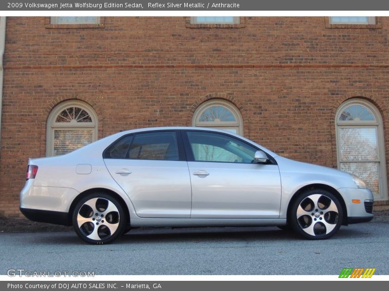 Reflex Silver Metallic / Anthracite 2009 Volkswagen Jetta Wolfsburg Edition Sedan