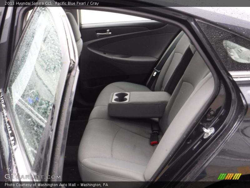 Pacific Blue Pearl / Gray 2013 Hyundai Sonata GLS