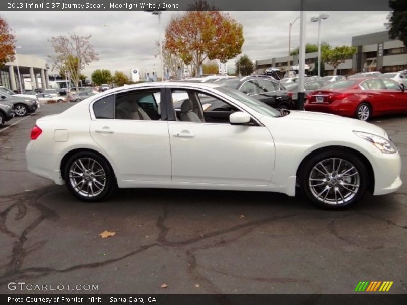 Moonlight White / Stone 2013 Infiniti G 37 Journey Sedan