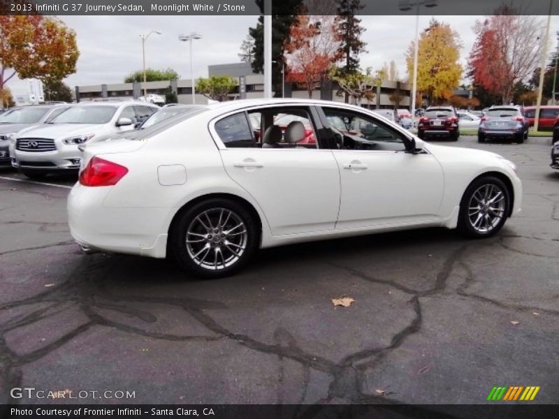 Moonlight White / Stone 2013 Infiniti G 37 Journey Sedan