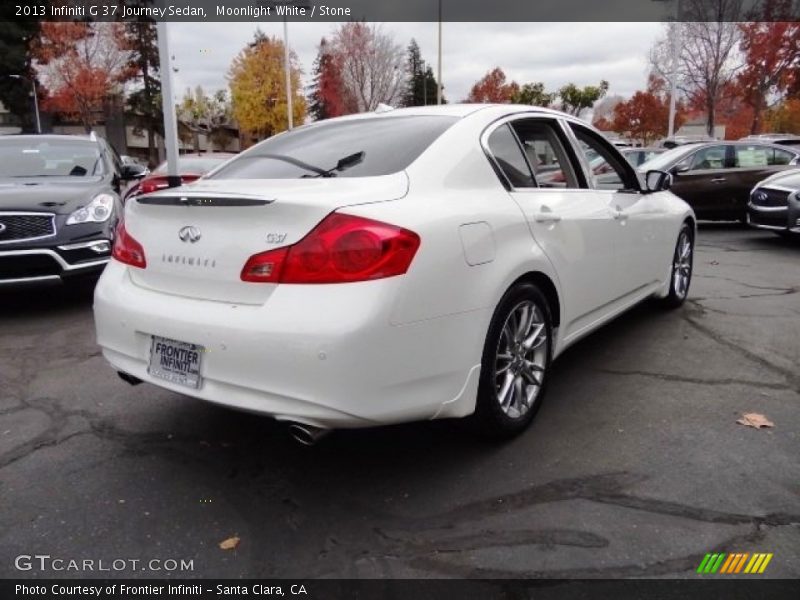 Moonlight White / Stone 2013 Infiniti G 37 Journey Sedan