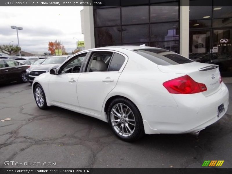 Moonlight White / Stone 2013 Infiniti G 37 Journey Sedan