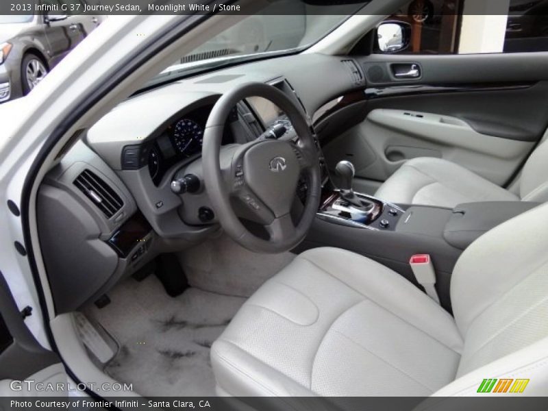 Moonlight White / Stone 2013 Infiniti G 37 Journey Sedan