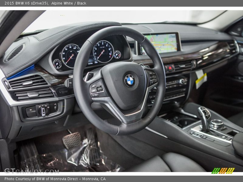 Alpine White / Black 2015 BMW X6 sDrive35i