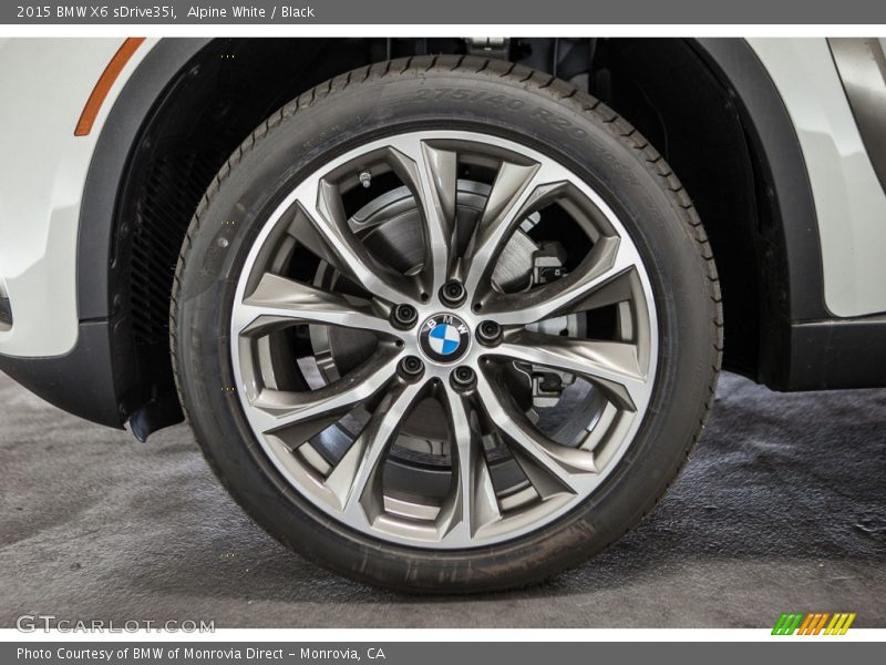 Alpine White / Black 2015 BMW X6 sDrive35i