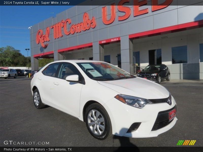 Super White / Ivory 2014 Toyota Corolla LE