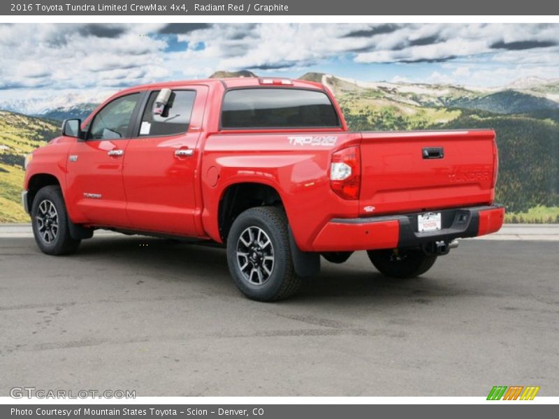 Radiant Red / Graphite 2016 Toyota Tundra Limited CrewMax 4x4