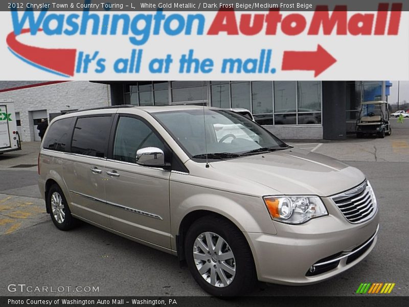 White Gold Metallic / Dark Frost Beige/Medium Frost Beige 2012 Chrysler Town & Country Touring - L