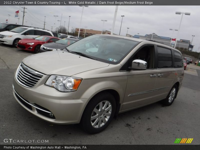 White Gold Metallic / Dark Frost Beige/Medium Frost Beige 2012 Chrysler Town & Country Touring - L