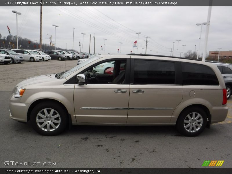 White Gold Metallic / Dark Frost Beige/Medium Frost Beige 2012 Chrysler Town & Country Touring - L