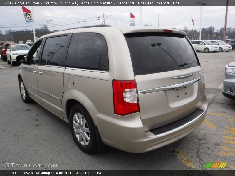 White Gold Metallic / Dark Frost Beige/Medium Frost Beige 2012 Chrysler Town & Country Touring - L