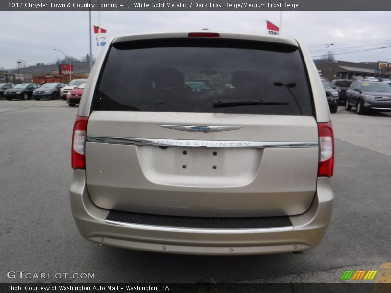 White Gold Metallic / Dark Frost Beige/Medium Frost Beige 2012 Chrysler Town & Country Touring - L