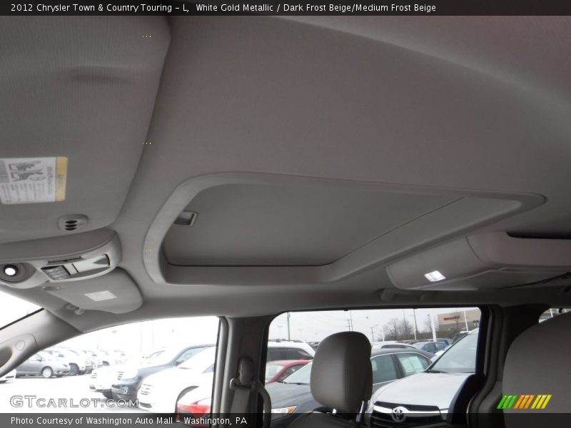 White Gold Metallic / Dark Frost Beige/Medium Frost Beige 2012 Chrysler Town & Country Touring - L