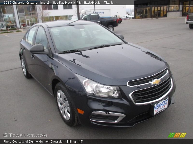 Blue Ray Metallic / Jet Black/Medium Titanium 2016 Chevrolet Cruze Limited LS