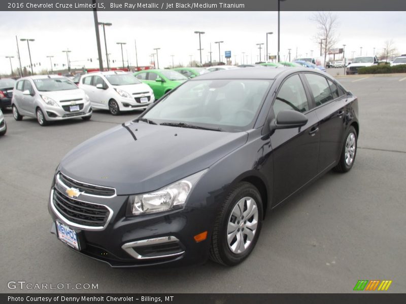 Blue Ray Metallic / Jet Black/Medium Titanium 2016 Chevrolet Cruze Limited LS