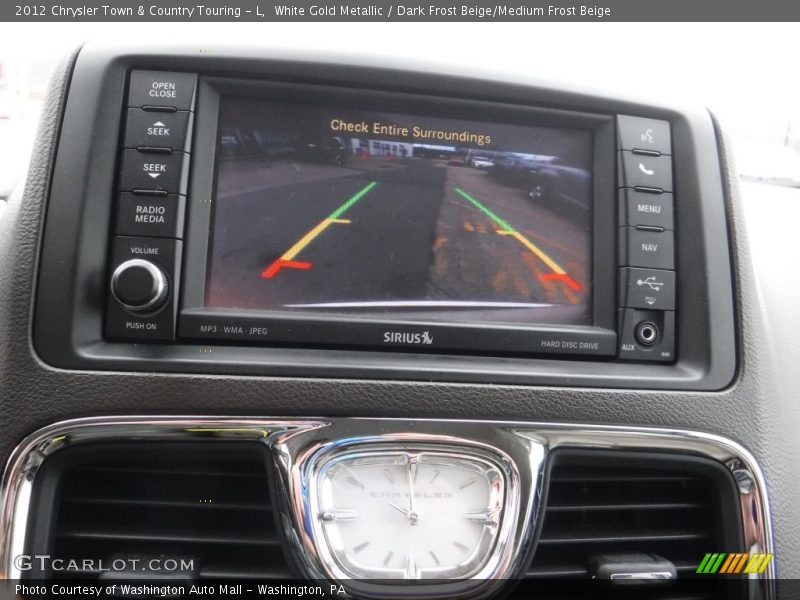White Gold Metallic / Dark Frost Beige/Medium Frost Beige 2012 Chrysler Town & Country Touring - L