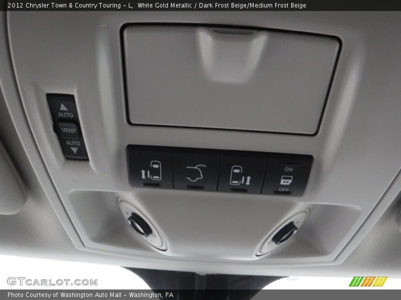 White Gold Metallic / Dark Frost Beige/Medium Frost Beige 2012 Chrysler Town & Country Touring - L