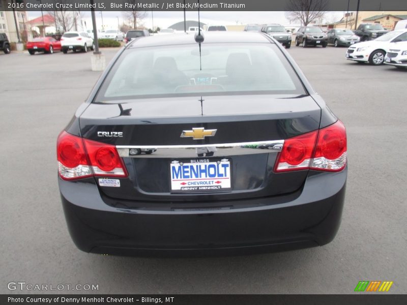 Blue Ray Metallic / Jet Black/Medium Titanium 2016 Chevrolet Cruze Limited LS