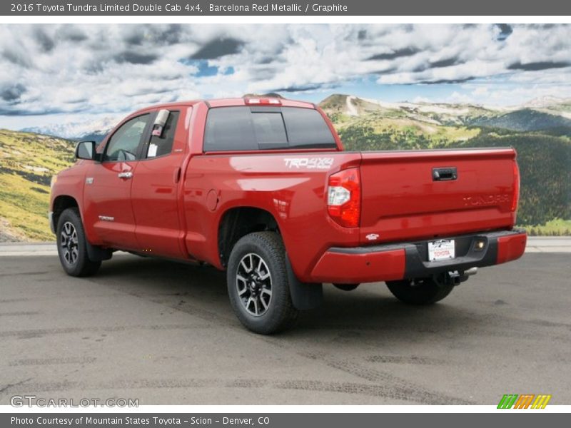 Barcelona Red Metallic / Graphite 2016 Toyota Tundra Limited Double Cab 4x4