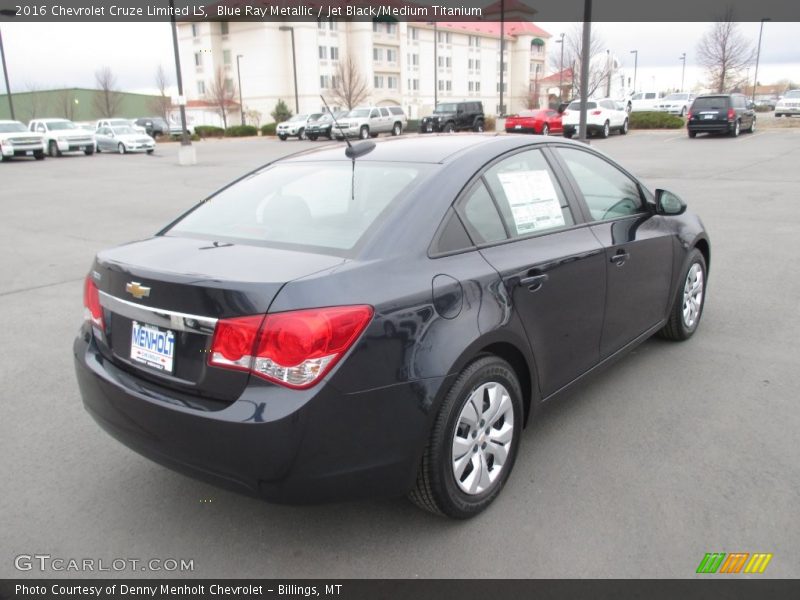 Blue Ray Metallic / Jet Black/Medium Titanium 2016 Chevrolet Cruze Limited LS