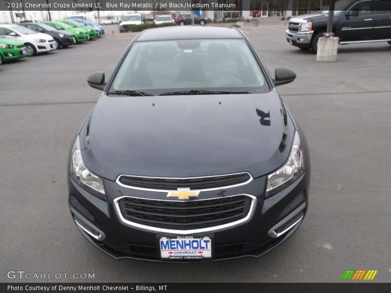 Blue Ray Metallic / Jet Black/Medium Titanium 2016 Chevrolet Cruze Limited LS