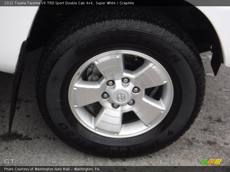 Super White / Graphite 2012 Toyota Tacoma V6 TRD Sport Double Cab 4x4